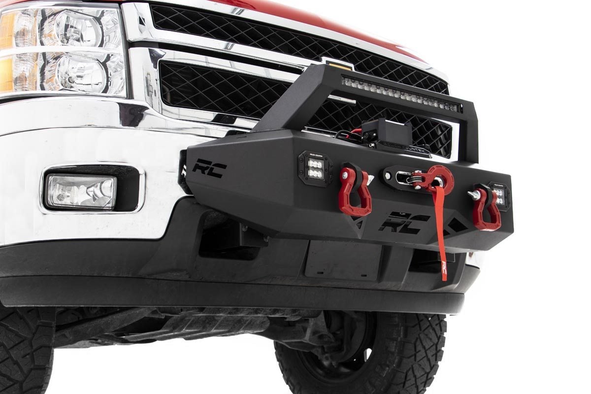 Rough Country 10764 EXO Winch Mount Kit | Chevy Silverado 2500 HD/3500 HD 2WD/4WD (2011-2019)