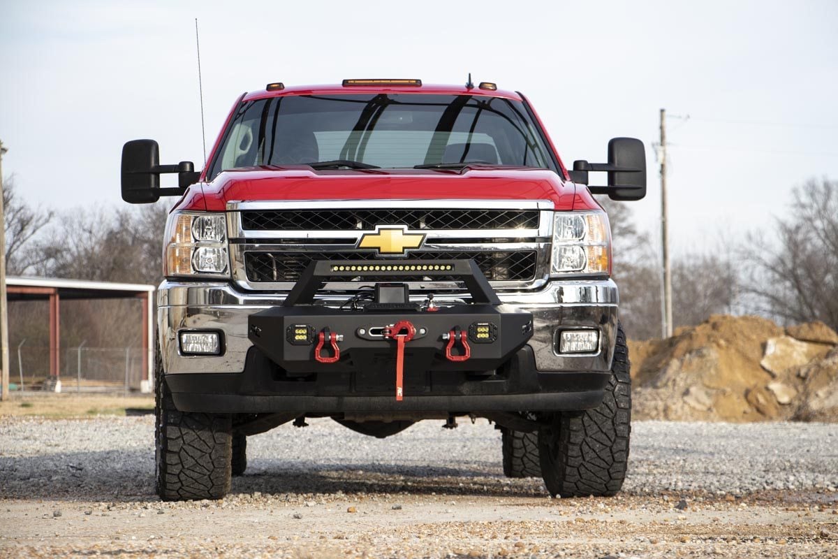Rough Country 10764 EXO Winch Mount Kit | Chevy Silverado 2500 HD/3500 HD 2WD/4WD (2011-2019)