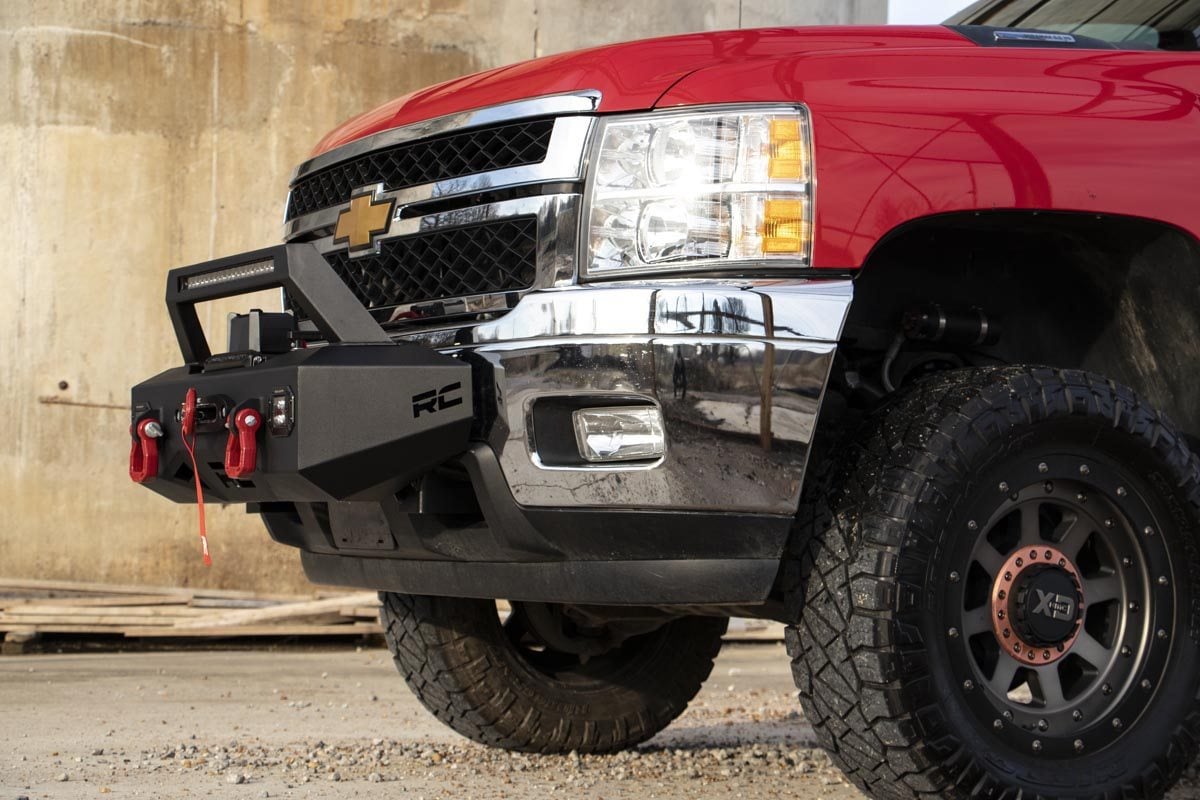 Rough Country 10764 EXO Winch Mount Kit | Chevy Silverado 2500 HD/3500 HD 2WD/4WD (2011-2019)