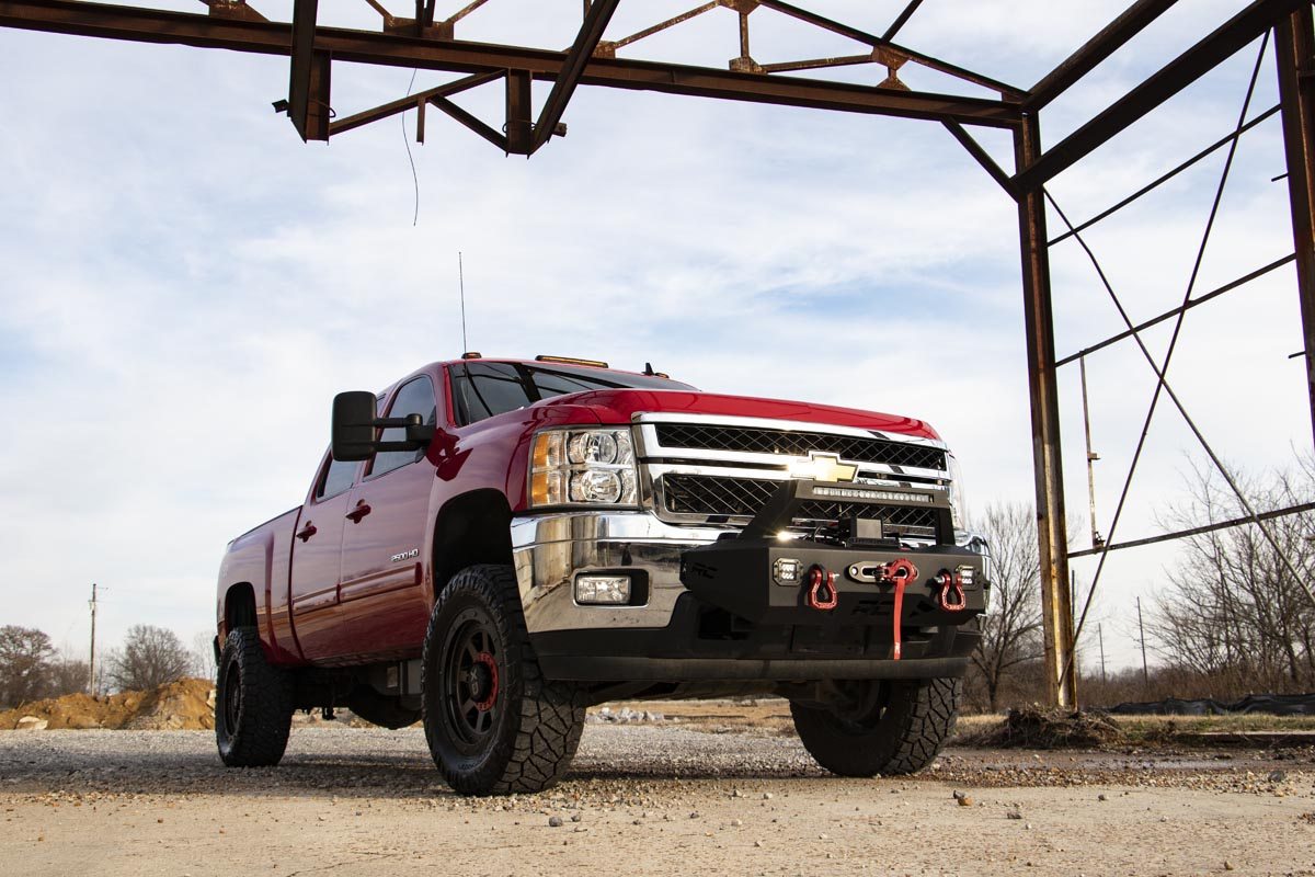 Rough Country 10764 EXO Winch Mount Kit | Chevy Silverado 2500 HD/3500 HD 2WD/4WD (2011-2019)