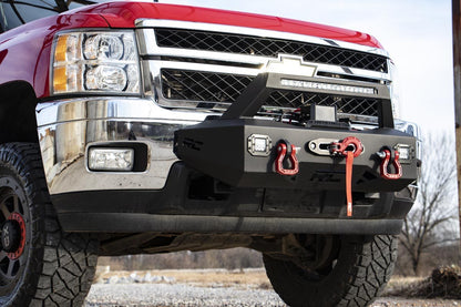 Rough Country 10764 EXO Winch Mount Kit | Chevy Silverado 2500 HD/3500 HD 2WD/4WD (2011-2019)