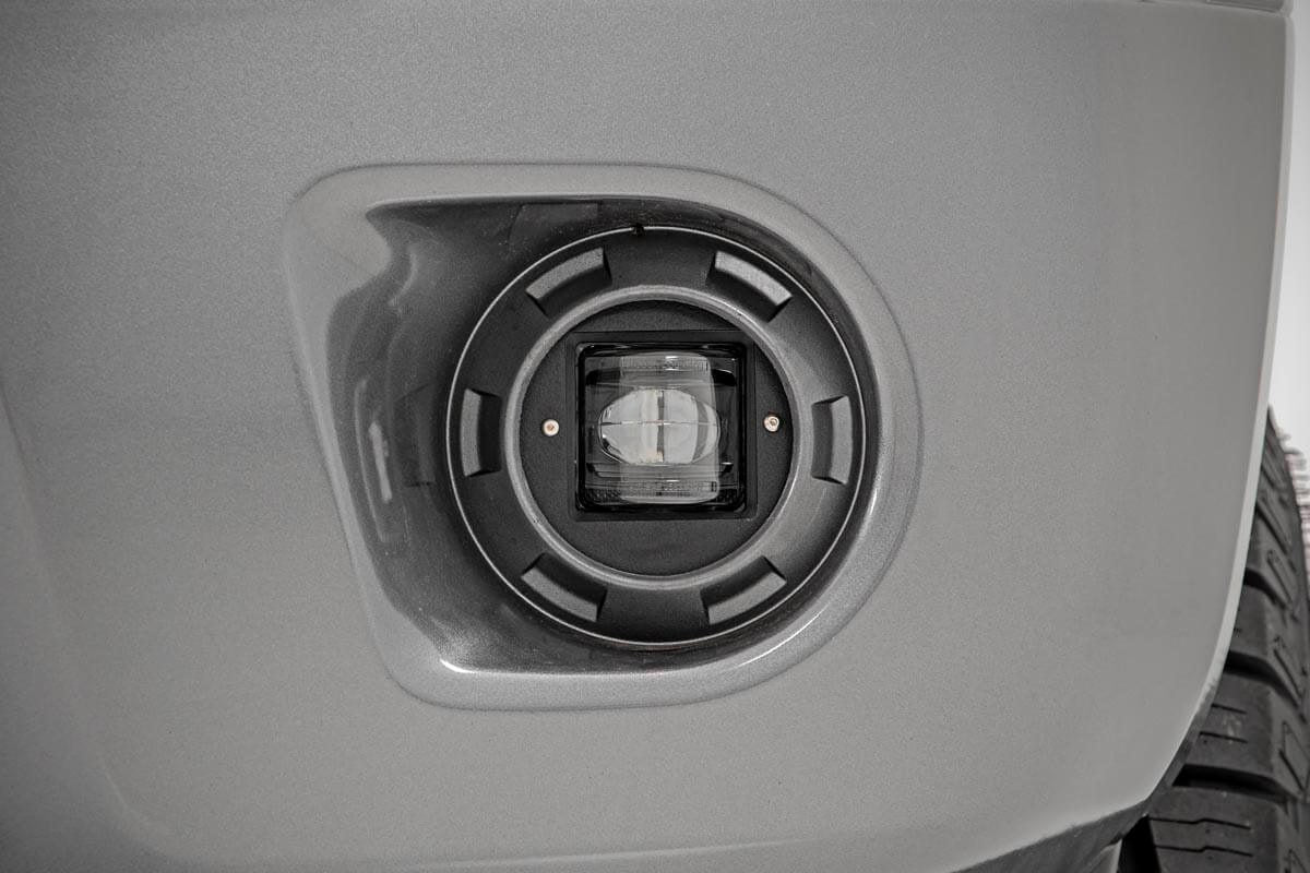 Rough Country 70907 2 Inch Black Series LED Light Pods | SAE Fog | Pair