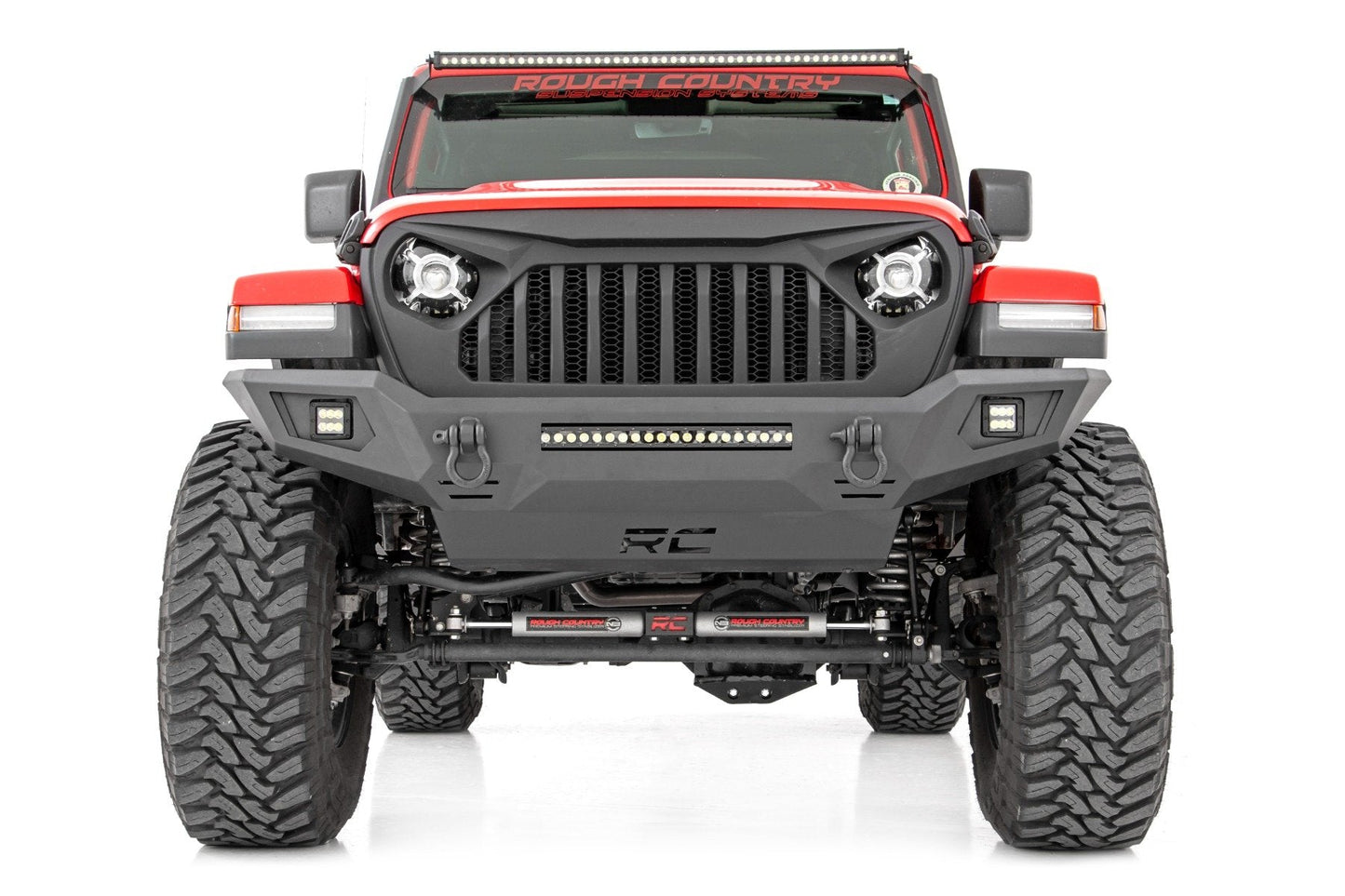 Rough Country 10635 Front Bumper | Skid Plate | Jeep Gladiator JT/Wrangler JK & JL/Wrangler Unlimited 4WD
