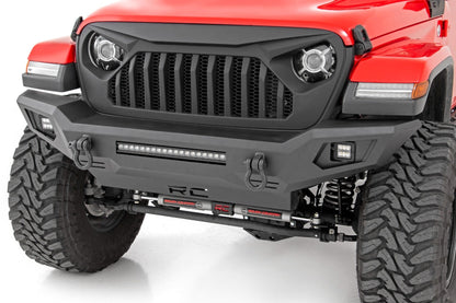 Rough Country 10635 Front Bumper | Skid Plate | Jeep Gladiator JT/Wrangler JK & JL/Wrangler Unlimited 4WD