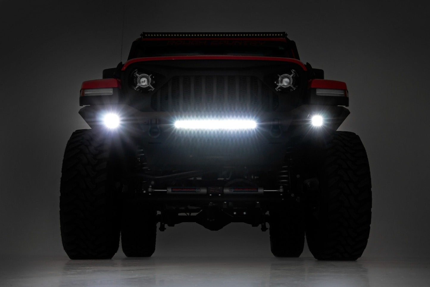 Rough Country 10635 Front Bumper | Skid Plate | Jeep Gladiator JT/Wrangler JK & JL/Wrangler Unlimited 4WD