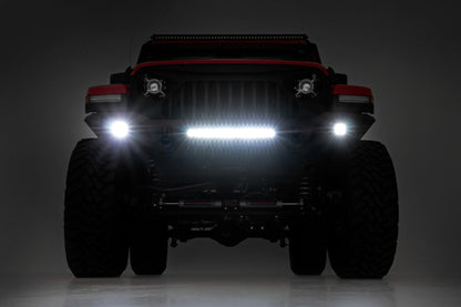 Rough Country 10635 Front Bumper | Skid Plate | Jeep Gladiator JT/Wrangler JK & JL/Wrangler Unlimited 4WD
