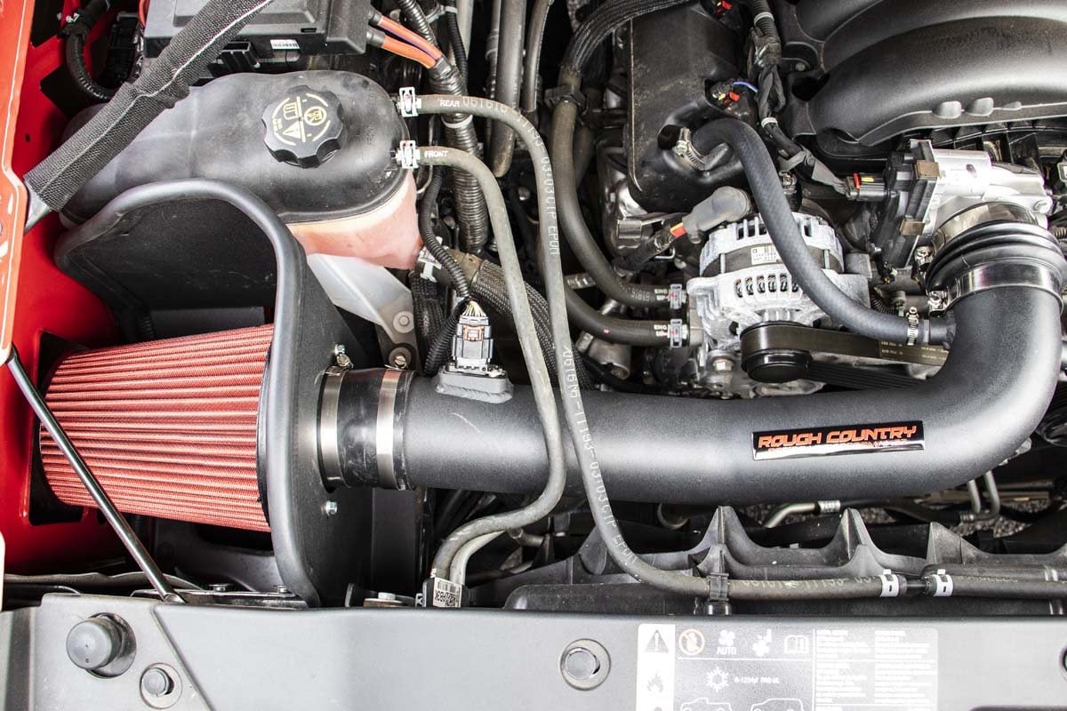 Rough Country 10551PF Cold Air Intake Kit 5.3L/6.2L | Pre Filter | Chevy/GMC 1500 (14-18 & Classic)