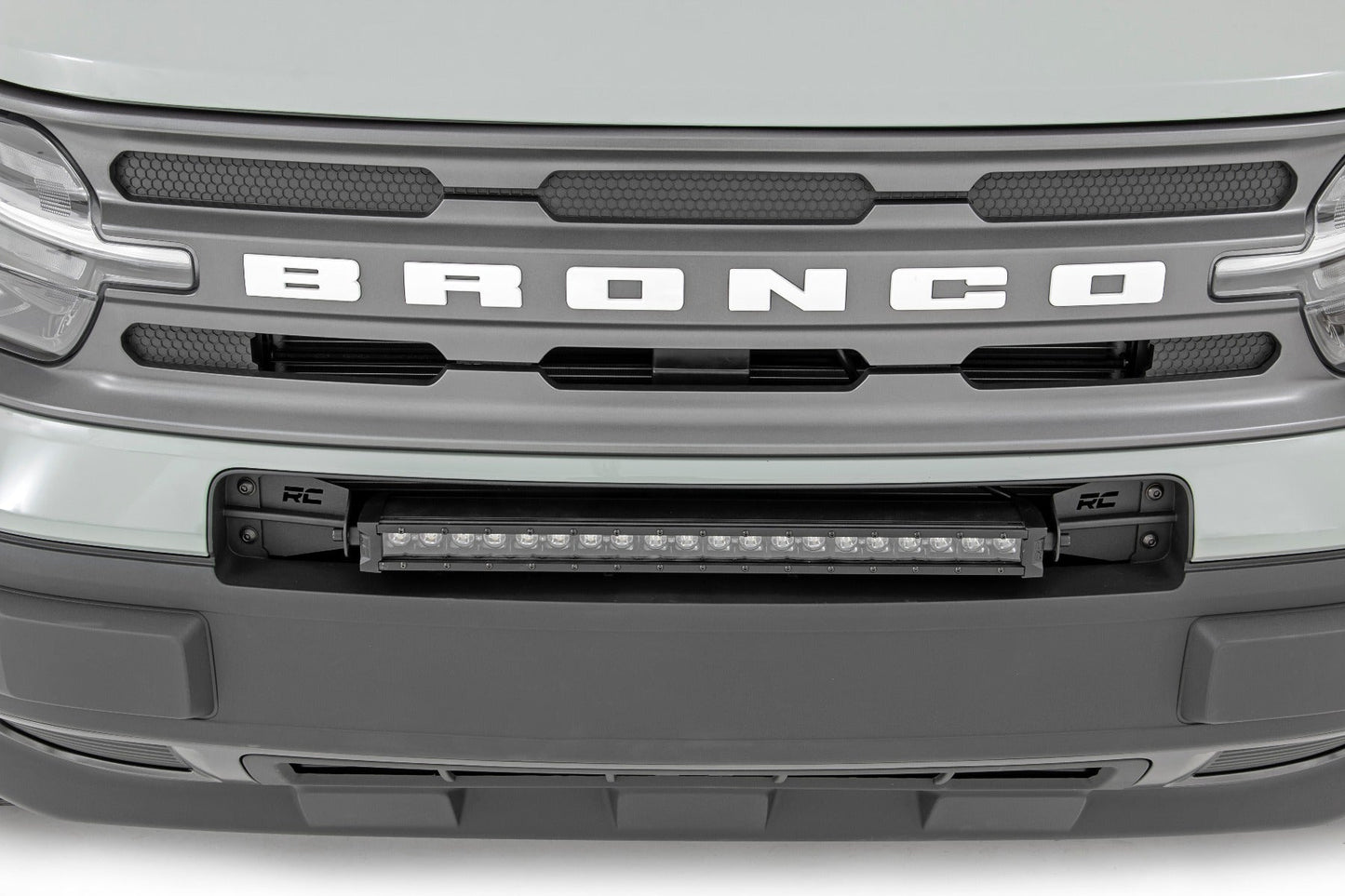 Rough Country 71036 LED Light Kit | Bumper Mount | 20" Black Single Row | Ford Bronco Sport (21-25)