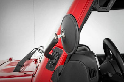 Rough Country 10519A Round Trail Mirror | Jeep Wrangler JK/Wrangler Unlimited  (2007-2018)