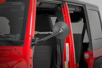 Rough Country 10519A Round Trail Mirror | Jeep Wrangler JK/Wrangler Unlimited  (2007-2018)