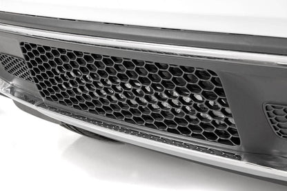 Rough Country 70776 LED Light Kit | Bumper Mount | 20" Chrome Dual Row | Amber DRL | Jeep Grand Cherokee WK2 (11-20)