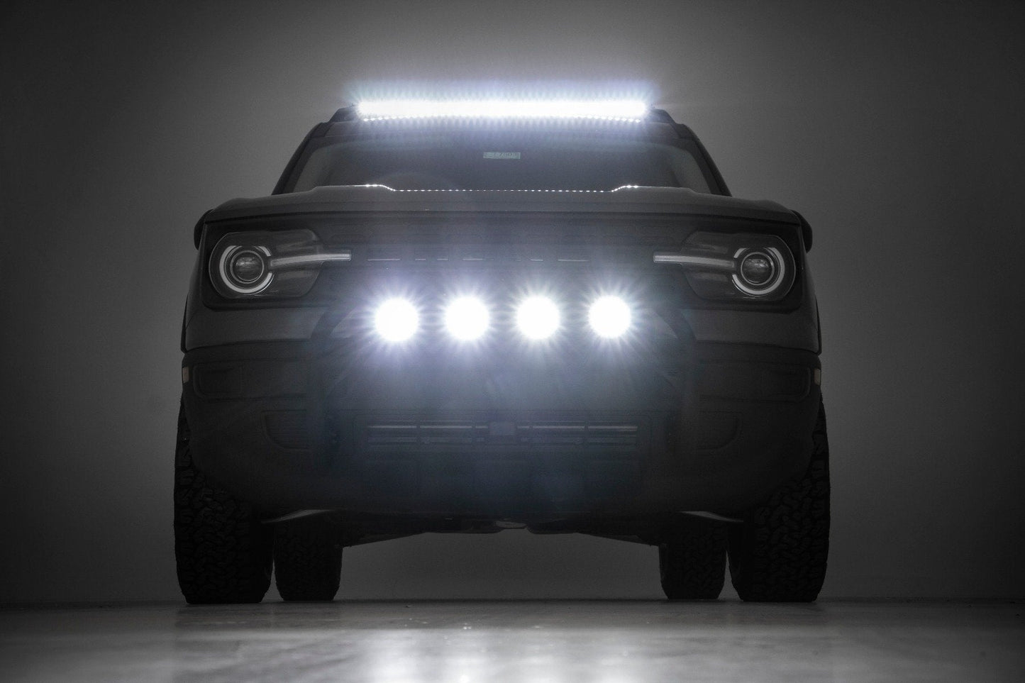 Rough Country 51041 Nudge Bar | 20 Inch Black Single Row LED | Ford Bronco Sport 4WD (2021-2025)
