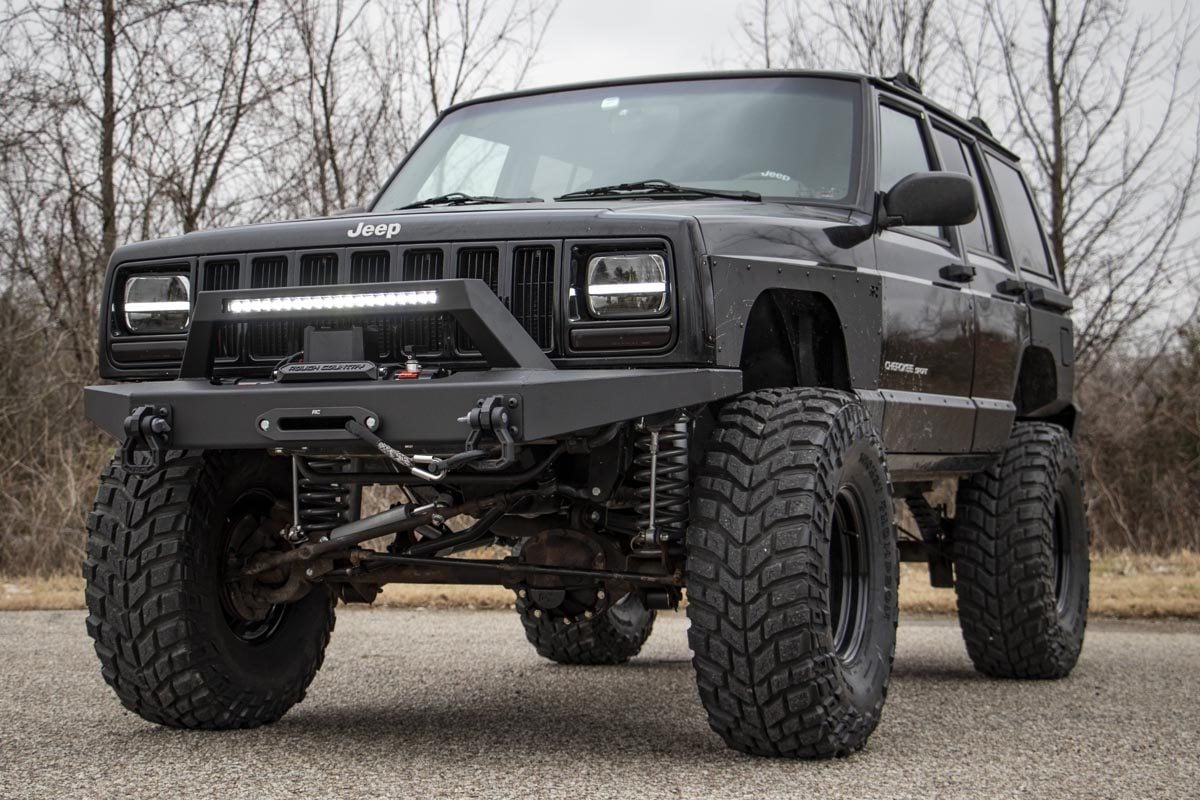 Rough Country 10582 Lower Door Armor | 4 Door | Jeep Cherokee XJ 2WD/4WD (1984-2001)