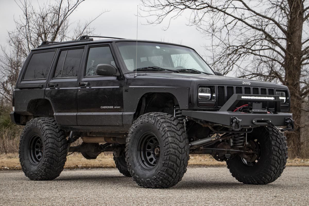 Rough Country 10582 Lower Door Armor | 4 Door | Jeep Cherokee XJ 2WD/4WD (1984-2001)
