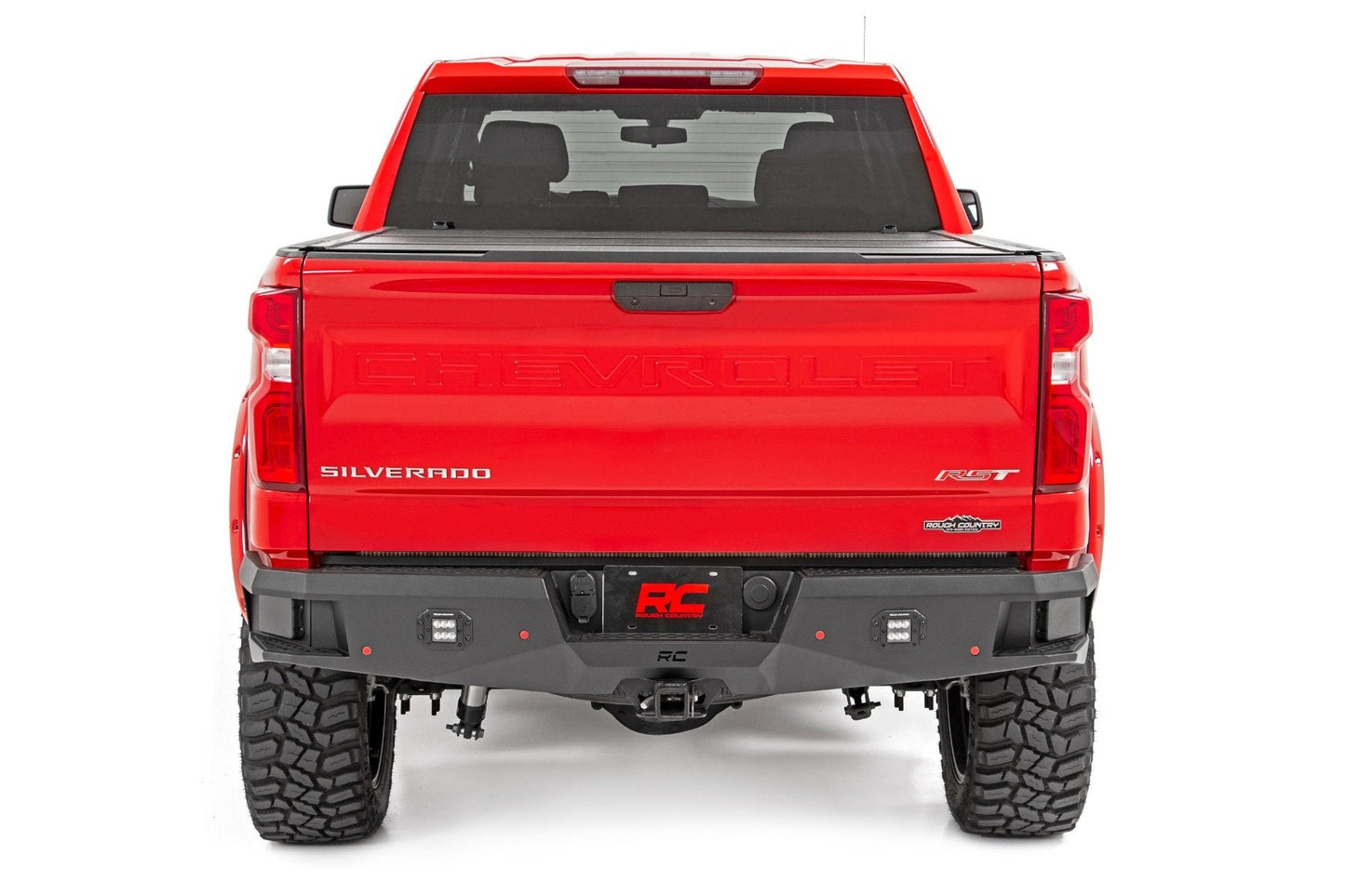 Rough Country 10758 Rear LED Bumper | Chevy Silverado 1500 2WD/4WD (2019-2024 & Classic)