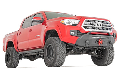 Rough Country 10726 Front Bumper | Hybrid | 20" Blk DRL LED | 9500S | Toyota Tacoma (16-23)