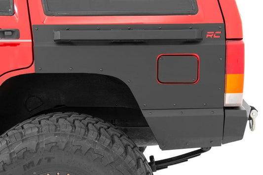Rough Country 10578 Fender & Quarter Panel Armor | Rear | Combo | Jeep Cherokee XJ 2WD/4WD (84-96)