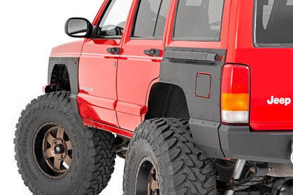 Rough Country 10578 Fender & Quarter Panel Armor | Rear | Combo | Jeep Cherokee XJ 2WD/4WD (84-96)