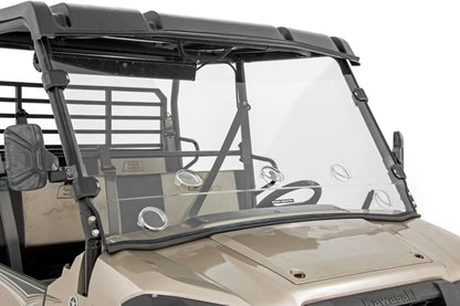 Rough Country 98215150 Vented Full Windshield | Scratch Resistant | Kawasaki Mule PRO-FX
