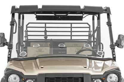 Rough Country 98215150 Vented Full Windshield | Scratch Resistant | Kawasaki Mule PRO-FX