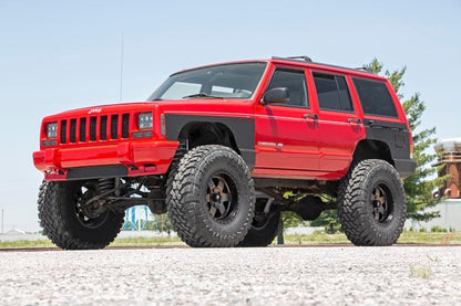 Rough Country 10577 Fender & Quarter Panel Armor | Front | Combo | Jeep Cherokee XJ (84-96)
