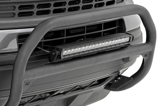 Rough Country 51042 Nudge Bar | 20 Inch BLK DRL Single Row LED | Ford Bronco Sport 4WD (21-25)
