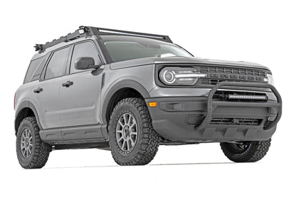Rough Country 51042 Nudge Bar | 20 Inch BLK DRL Single Row LED | Ford Bronco Sport 4WD (21-25)