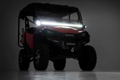 Rough Country 92014 LED Light Kit | Cage Mount | 50" Black Single Row | Honda Pioneer 1000/Pioneer 1000-6