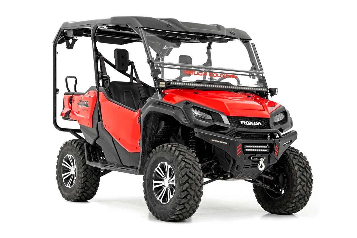 Rough Country 92014 LED Light Kit | Cage Mount | 50" Black Single Row | Honda Pioneer 1000/Pioneer 1000-6