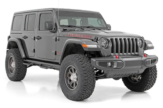 Rough Country 91644 3.5 Inch Lift Kit | Adj Lower | FR D/S | M1R | Jeep Wrangler Unlimited 4WD (24-25)