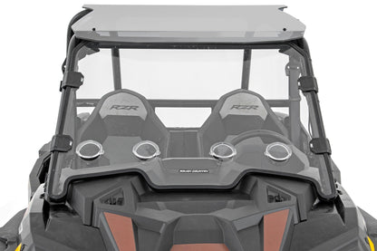 Rough Country 98292010 Vented Full Windshield | Scratch Resistant | Polaris RZR XP 1000