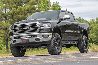 Rough Country 70779DRLA LED Light Kit | Bumper Mount | 20" Black Dual Row| Amber DRL | Ram 1500 (19-24)