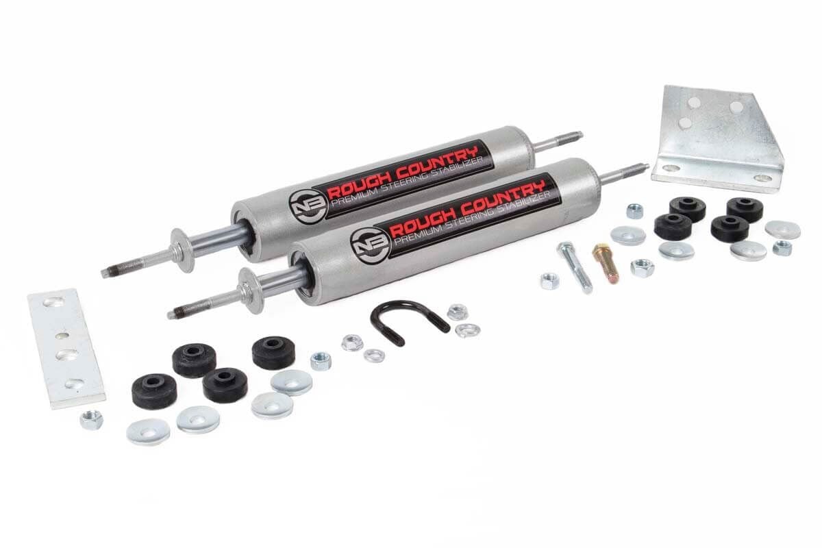 Rough Country 8735430 N3 Steering Stabilizer | Dual | Toyota 4Runner/Truck 4WD (1986-1995)
