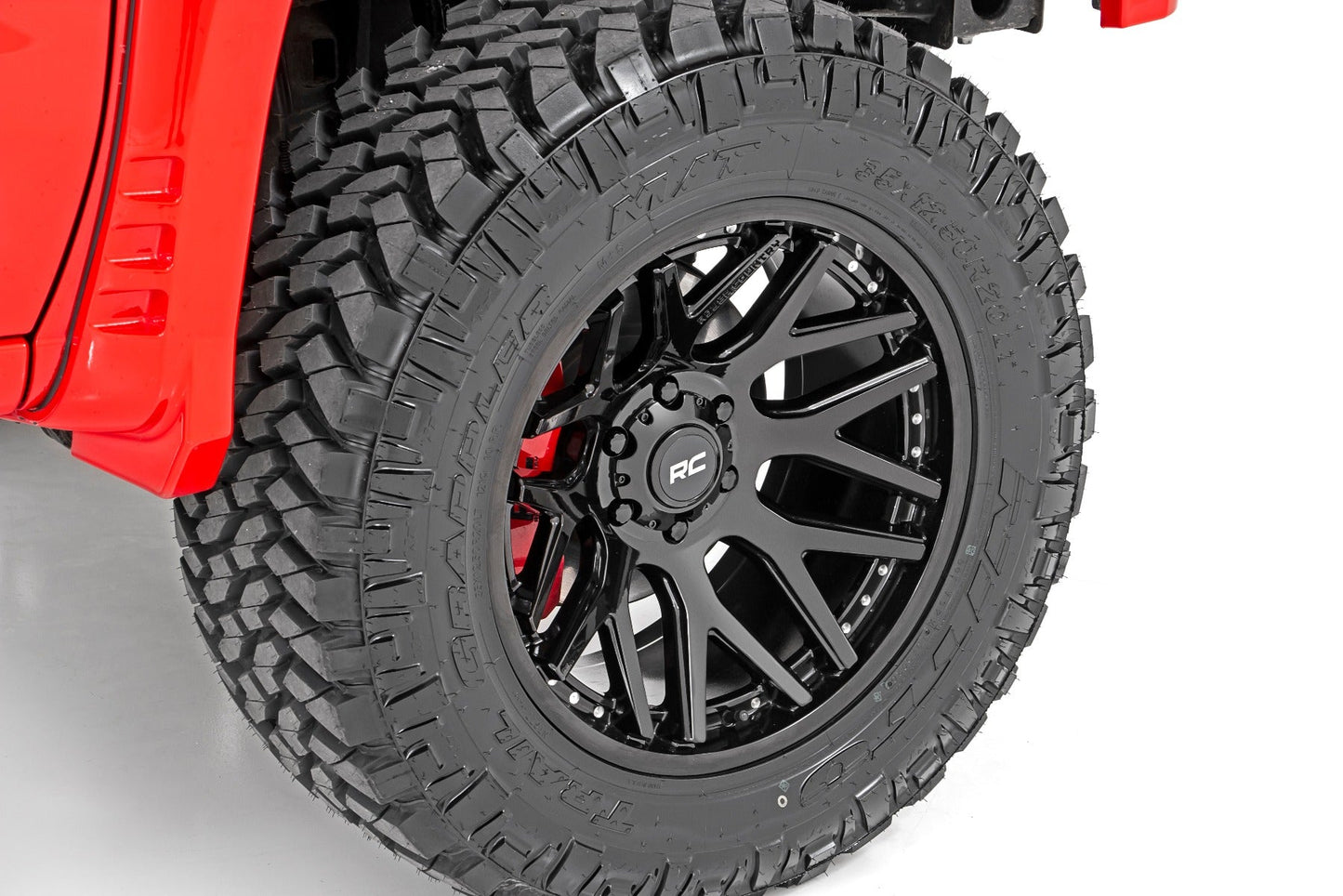 Rough Country 95201010 Rough Country 95 Series Wheel | One-Piece | Gloss Black | 20x10 | 8x6.5 | -19mm