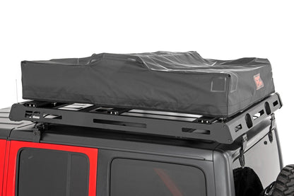 Rough Country 99049 Roof Top Tent | Rack Mount | 12 Volt Accessory w/Ladder Extension & LED Light Kit