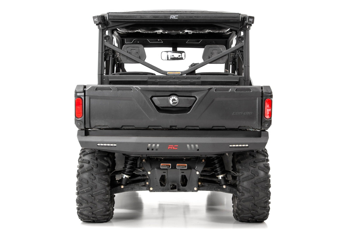 Rough Country 93059 Bumper | Rear | 6" Black Slimline LED Pair | Multiple Makes & Models (Can-Am/Polaris)