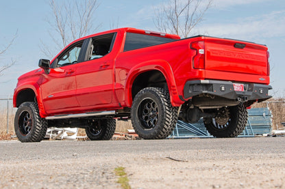 Rough Country 21002S Oval Nerf Steps | Stainless | Crew Cab | Chevy/GMC 1500/2500HD/3500HD (19-26 & Refresh)