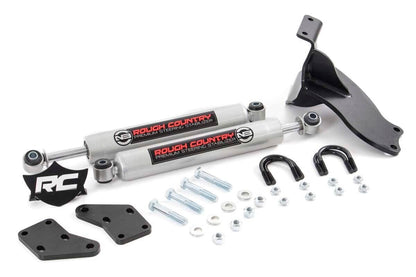 Rough Country 8749430 N3 Steering Stabilizer | Dual | 2.5-8 Inch Lift | Ram 2500 (14-26)/3500 (13-25)