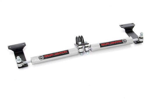 Rough Country 8749030 N3 Steering Stabilizer | Dual | 2-8 Inch Lift | Ford Excursion (00-05)/Super Duty (99-04)
