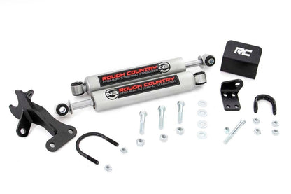 Rough Country 8749630 N3 Steering Stabilizer | Dual | 4 Inch Lift | Jeep Grand Cherokee WJ (99-04)