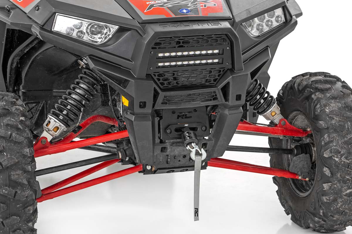Rough Country 93041 Grille Kit | 10" Black Slimline LED Pair | Polaris RZR XP 1000