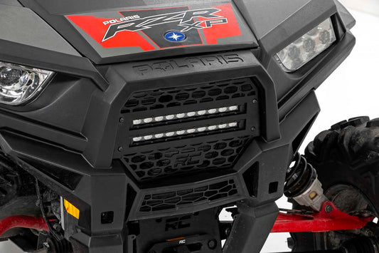 Rough Country 93041 Grille Kit | 10" Black Slimline LED Pair | Polaris RZR XP 1000