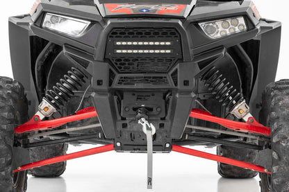 Rough Country 93041 Grille Kit | 10" Black Slimline LED Pair | Polaris RZR XP 1000