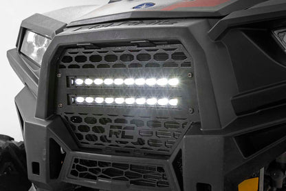 Rough Country 93041 Grille Kit | 10" Black Slimline LED Pair | Polaris RZR XP 1000