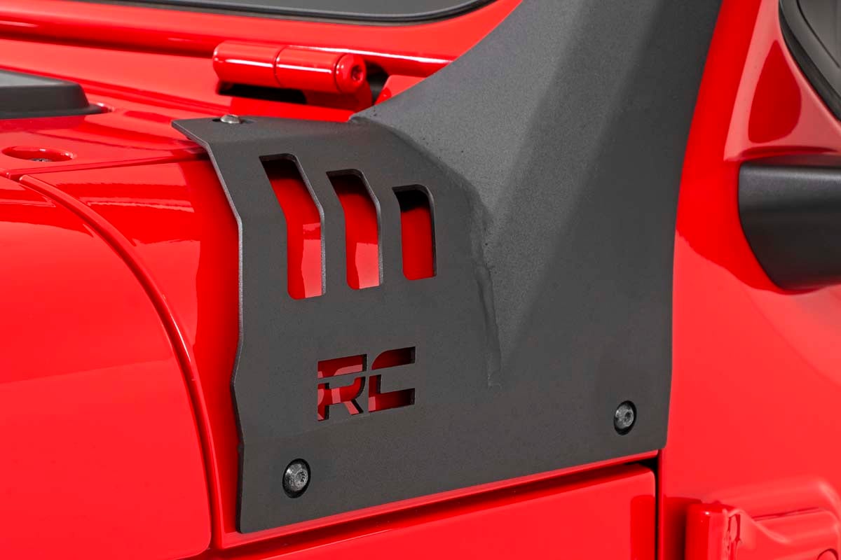 Rough Country 70069 LED Light Kit | Windshield Mount | 50" BLK Dual Row | Jeep Gladiator JT/Wrangler JL (18-25)