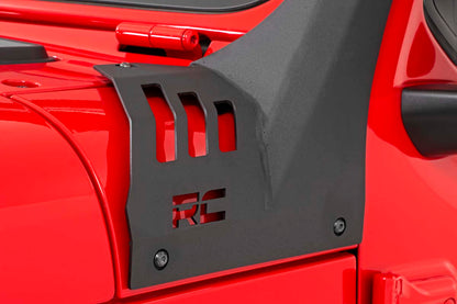 Rough Country 70068 LED Light Kit | Windshield | 50" BLK Dual Row | Amber DRL | Jeep Gladiator JT/Wrangler JL (18-25)