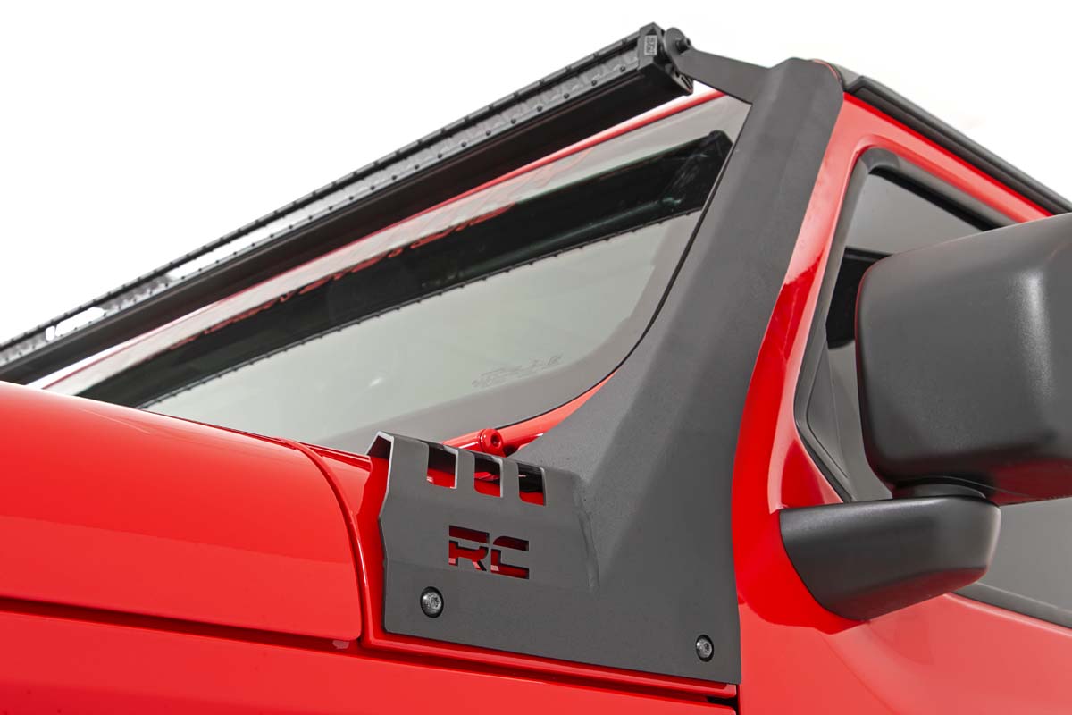 Rough Country 80065 LED Light Kit | Windshield | 50" Spectrum Single Row | Jeep Gladiator JT/Wrangler JL (18-25)