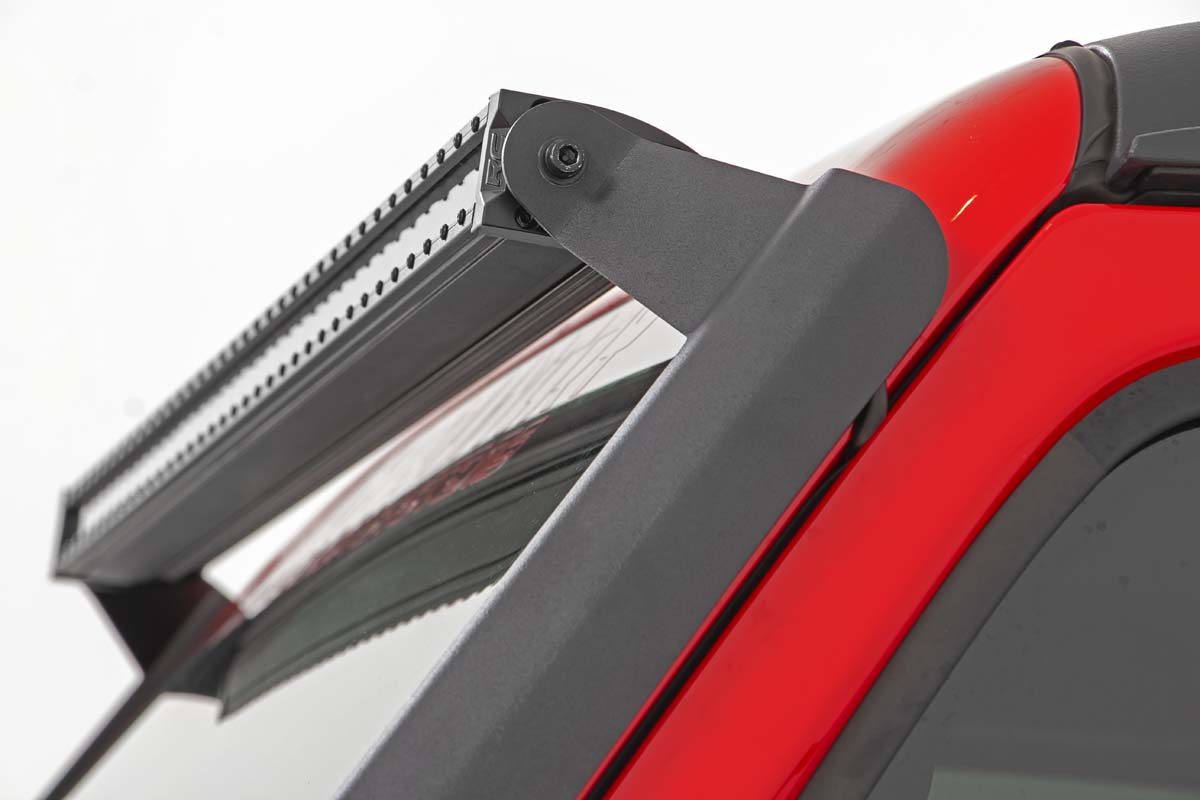 Rough Country 80065 LED Light Kit | Windshield | 50" Spectrum Single Row | Jeep Gladiator JT/Wrangler JL (18-25)