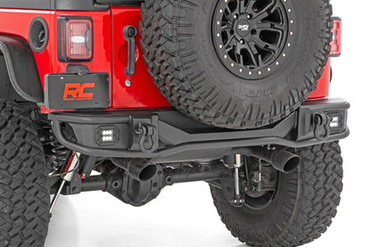 Rough Country 10649 Rear Bumper | Tubular | Jeep Wrangler JK/Wrangler Unlimited  (2007-2018)