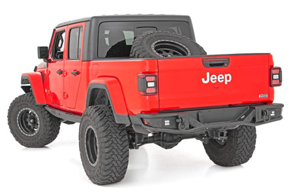 Rough Country 10650 Rear Bumper | Tubular | Jeep Gladiator JT 4WD (2020-2025)